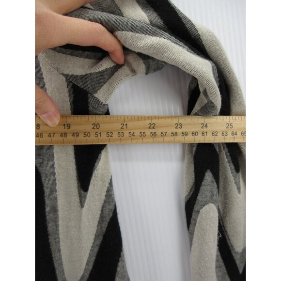 Niche Nilgun Derman Sweater Medium Gray Chevron Tunic Pullover Knit - Picture 5 of 10